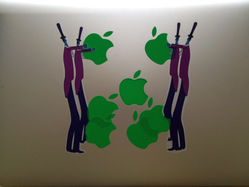 Apple Bonker Custom Laptop Stickers