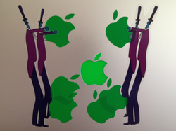 Apple Bonker Custom Laptop Stickers