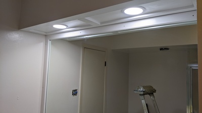 Bathroom Lights and Frame