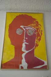 Painting of Andy Warhol's John Lennon