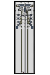 Waterlillies stained glass model rendering